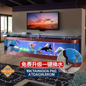 <span class=keywords><strong>ตู้</strong></span>ปลาทรงยุโรปแบบ<span class=keywords><strong>กระจก</strong></span> ตกแต่งด้วย<span class=keywords><strong>ปลาทอง</strong></span> ใช้เป็นตู้วางทีวี ดีไซน์สร้างสรรค์ ระบบไร้น้ำ สำหรับห้องนั่งเล่น ใช้ในบ้าน - Product Image 3