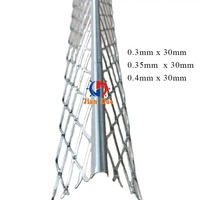 Renfort de plâtrage Protection d'angle durable 30mm X 10ft perle d'angle étendue antirouille