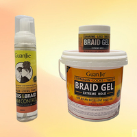 Gel Coiffant Professionnel pour Tresses Cornrow, Locks et Twists – Fixation Extra Forte pour Ondulations et Bordures – Produits Coiffants en Mousse pour Cheveux