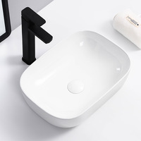 9387 Lavabos en céramique pour salle de bain, lavabos à poser sur comptoir, vente en gros, directement de l'usine