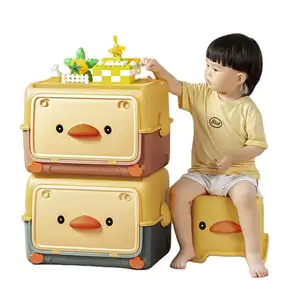 Large Toy Box Chest Storage Organizer With Lid Kids Toys Boxes Basket Bins Plastic Storage Containers