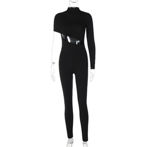 S---L Trening uzun kollu Maxi Hollow Out Bodycon Casual kadın tek parça tulumlar - Product Image 6