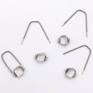 Mantenedor de Espacio Dental Ortodóntico de Acero Inoxidable Plateado para Niños, Banda de Resorte de Empuje Molar, Tubo Bucal - Product Image 3