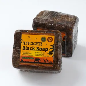 Savon africain noir brut fait à la main, bio, OEM, 90g