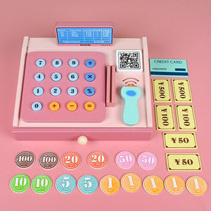 Bambini simulazione di legno supermercato registratore di <span class=keywords><strong>cassa</strong></span> giocattolo gioco di ruolo cassiere gioco di famiglia - Product Image 2