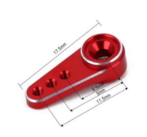 Metallo in alluminio 15T braccio Servo controllato da App a 3 canali per parti Hobby RC Emax ES08MA SCX24 <span class=keywords><strong>DODGE</strong></span> Wrangler 1/24 camion auto - Product Image 4