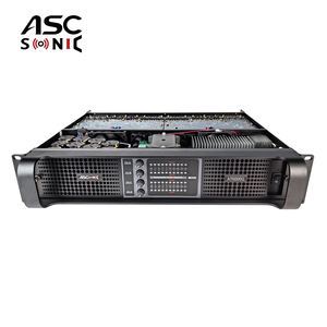 מגבר הספק סטריאו ASCSONIC AT6000Q בעל 4 ערוצים, 4 אוהם, מתכת, High-End, 4x1600W RMS, עם אחריות לשנתיים - Product Image 2