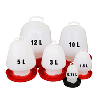 Abreuvoir automatique pour poulets en plastique 0,75L 1,5L 3L 5L 10L 12L
