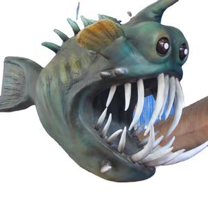 Animatronic simulación resplandor pez rape a la venta <span class=keywords><strong>EA</strong></span> Animal modelo tamaño real Animatronic gran tiburón blanco para acuario - Product Image 6
