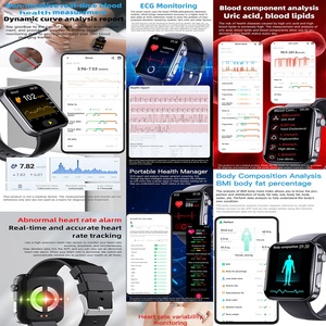 Fashion <strong>F300</strong> Smartwatch ECG Heart Rate Phone Call Pedometer Body Temperature Monitor Sport Fitness Smart <strong>Watch</strong> - Product Image 3