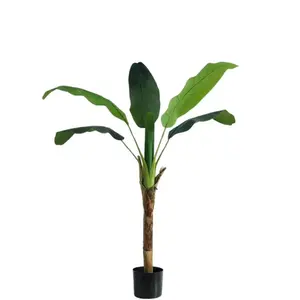 2024 Factory Direct Hardy Banana Green Artificial Tree Indoor Plastic Decoration Hot Sale for Graduation and Easter Occasions