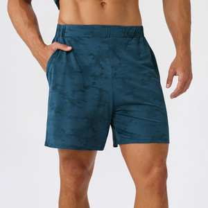 Pantalones cortos de poliéster con logotipo personalizado para hombre, pantalones cortos divididos con estampado de sublimación de camuflaje de verano para correr, deportes, entrenamiento, gimnasio - Product Image 6