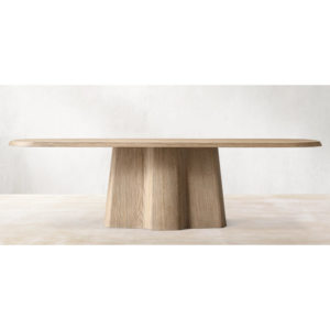 Mesa de Comedor Rectangular de Roble Estilo Retro Americano, Mesa Extra Larga Estilo Kyoto para Villa, <span class=keywords><strong>Restaurante</strong></span> y Conferencias - Product Image 6