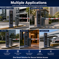 Terminal de Estacionamiento YUANHONG YH-PCPC802 5MP con IA y ANPR, Pantalla LED de 4 Líneas, Código QR, Transmisión de Voz para Control de Acceso Inteligente, IP65