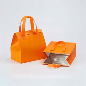 Sac de livraison isotherme jetable personnalisé en non-tissé avec logo, doublure en feuille d'aluminium, sac isotherme pour repas à emporter - Product Image 6