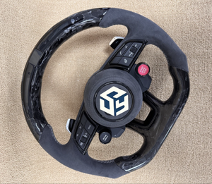 Convient pour Audi A3 A4 B9 A5 RS3 RS4 RS5 <span class=keywords><strong>S3</strong></span> S4 S5 S6 S7 A1 A7 A8 B9 B8.5 B8 A6 R8 TT RS6 Q5 LED Volant complet en fibre de carbone - Product Image 2