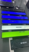 LAYSON layar batang lentur lebar 11.26 inci, papan reklame Digital LCD untuk rak