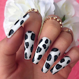 <span class=keywords><strong>Uñas</strong></span> Postizas <span class=keywords><strong>de</strong></span> Muestra Gratuita con Diseño <span class=keywords><strong>de</strong></span> <span class=keywords><strong>Vaca</strong></span>, Transparentes, Largas, Tipo Ataúd, Cobertura Completa, Realistas, <span class=keywords><strong>de</strong></span> Lujo, Adhesivas, Acrílicas - Product Image 4