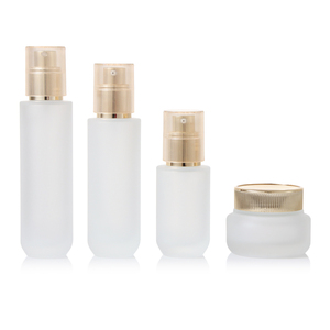 Fourniture de matériel d'emballage de soins de la peau bouteille vide en verre dépoli convenir au logo imprimable de crème pour le visage de pulvérisation de lotion d'essence - Product Image 1