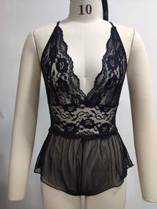 جمبسوت Xxxx Xxx مثير بذلات داخلية ملابس نوم نسائية ملابس داخلية بدون كعب - Product Image 5