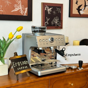 Para Empstorm 21M Cafetera Espresso Eléctrica Profesional de Acero Inoxidable de 1450 W Ajustable para Hogar, Cafetería, Hotel, <span class=keywords><strong>Restaurante</strong></span> - Product Image 6