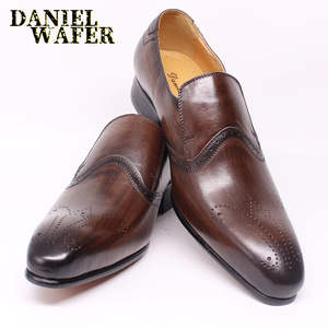 Zapatos de <span class=keywords><strong>Hombre</strong></span> de Cuero Original, de Corte Bajo, <span class=keywords><strong>con</strong></span> Correa, Estilo Monk, para Negocios, Oficina, <span class=keywords><strong>Traje</strong></span> Formal, Zapatos de Vestir Sin Cordones para <span class=keywords><strong>Hombre</strong></span> - Product Image 2