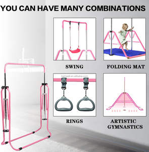 Уличное детское оборудование для гимнастики, регулируемое по высоте, физическое воспитание для детей - Product Image 5