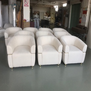 Chaise longue en tissu chenille minimaliste italienne, écologique, pour salon, meubles de maison - Product Image 4