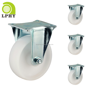 Gummi-PP-Festrollen 5 Zoll <span class=keywords><strong>125mm</strong></span> Hochbelastbar Glatt Ohne Bremse - Product Image 3