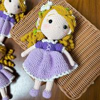 Multi Pretty Crochet Princess Dolls Mermaid Doll Jouets faits à la main pour enfants Amigurumi Princess Baby Toys Amigurumi Doll