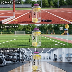 ขวดน้ำพลาสติก <span class=keywords><strong>MLife</strong></span> ขนาด 2.2 ลิตร ขวดน้ำกีฬาพลาสติกใส ครึ่งแกลลอน แก้วพกพาสำหรับฤดูร้อน เหมาะสำหรับการเดินทางและเล่นกีฬา - Product Image 3