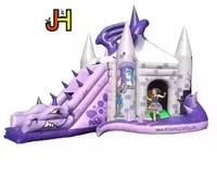 Châteaux gonflables les plus populaires avec toboggan, château gonflable dragon amusant pour les jeux en plein air pour les fêtes de garçons et de filles