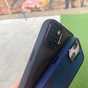 Cover Magnetica per Cellulare, Custodia Opaca in PC con Sensore di Colore Solido per <span class=keywords><strong>iPhone</strong></span> 11 12 <span class=keywords><strong>13</strong></span> 14 15 16 17 Plus Pro Max - Product Image 3