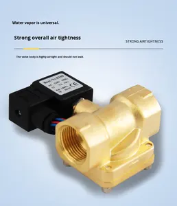 耐久性0927シリーズ2ポジション双方向パイロットタイプノーマルクローズタイプダイヤフラム真ちゅう製ソレノイドバルブ<span class=keywords><strong>3</strong></span>/4 - Product Image 3