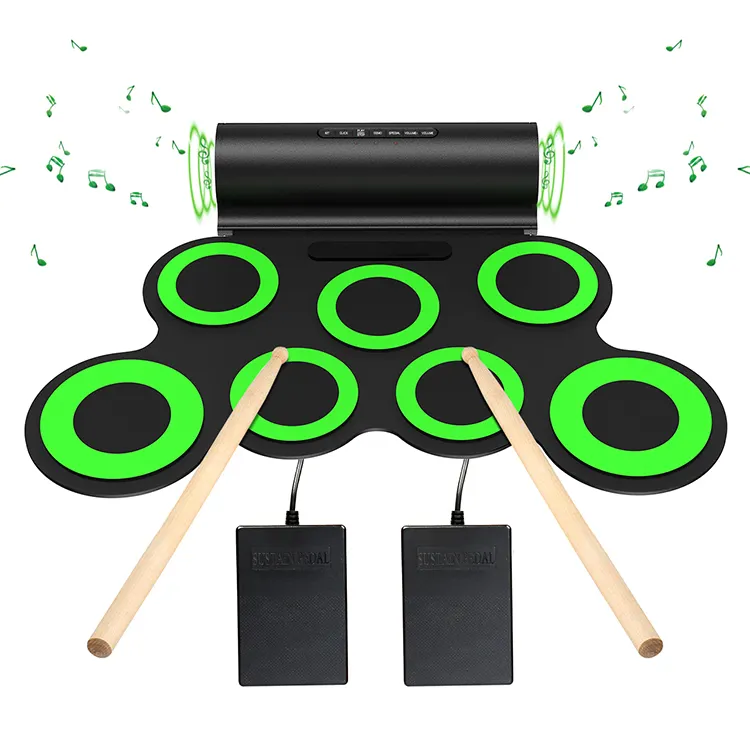 Professionele Kleine Pads Kabel Usb Midi Sticks Siliconen Draagbare Rolling Snare Shell Drum