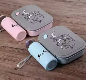 ชุดกล่องข้าวพลาสติกสำหรับเด็กนักเรียนลาย<span class=keywords><strong>ช้าง</strong></span>การ์ตูนน่ารักชุดขวดน้ำ - Product Image 3