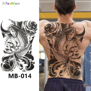 Tatuaje temporal de Parte trasera completa para <span class=keywords><strong>hombre</strong></span>, pegatina de tatuaje grande, tipo temporal, precio de fábrica, gran oferta - Product Image 3