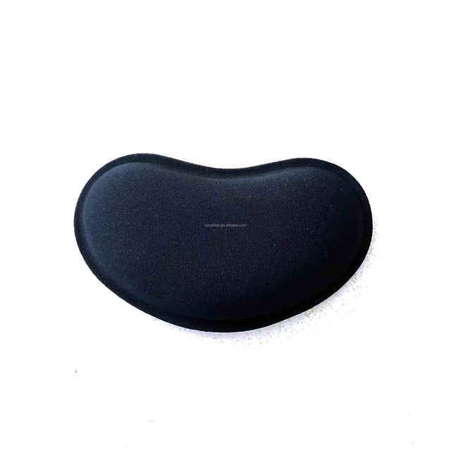 3D Wrist Pad Black Customizable Small Size Office Use Non-Toxic Rubber/PU+Gel/Fabric Material CMYK Sublimation Printing Private