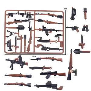 Pack de <span class=keywords><strong>mini</strong></span>-pistolets jouets compatibles avec les figurines de la Seconde Guerre mondiale, ensemble d'équipement d'équipe SWAT, blocs de construction pour garçons, accessoires et équipement de combat. - Product Image 2
