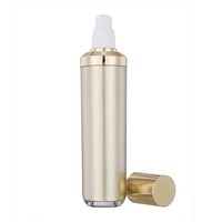 En stock 50ml 100ml 30g 50g flacon pulvérisateur acrylique doré double couche émulsion plastique emballage cosmétique pour les soins de la peau