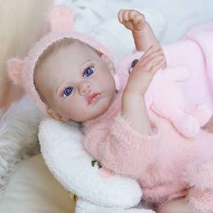Poupée Reborn Réaliste en Silicone Complet, Nouveau-né Fait Main, Cheveux Personnalisés, Pleure, Endort, Sucette Magnétique, Anatomiquement Correcte - Product Image 5
