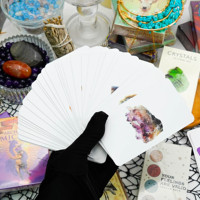 Nouvelle mise à jour des cartes de tarot Design jeu de société Deck 78 cartes de tarot avec cartes Oracle avec livret et boîte oracle d'or