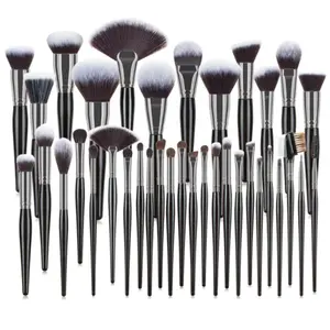 36-teiliges einzel-schwarzes professionelles pinsel-set make-up eigenmarke shenzhen-set vollständig individualisiert lieferant neuer griff von make-up-pinsel