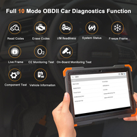 Escáner Automotriz OBD2 Multilingüe de 10 Pulgadas, Multifunción, Inalámbrico BT5.0, Herramientas de Diagnóstico Completo para Automóviles con Tableta