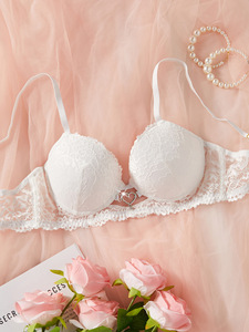 <span class=keywords><strong>Soutien</strong></span>-<span class=keywords><strong>gorge</strong></span> push-up sexy en <span class=keywords><strong>dentelle</strong></span> de haute qualité pour femme, style cœur ajouré élégant, confortable et réglable - Product Image 6