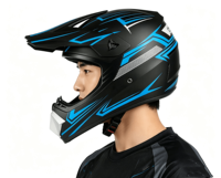 Casque de moto en alliage plastique d'ingénierie certifié 3C QFH UHKJ010 avec image imprimée par transfert thermique, intégral, unisexe, pour adultes, quatre saisons
