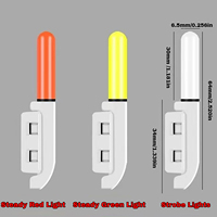 Alarme de morsure de poisson sensible à la lumière LED étanche personnalisée pour la pointe de canne à pêche nocturne