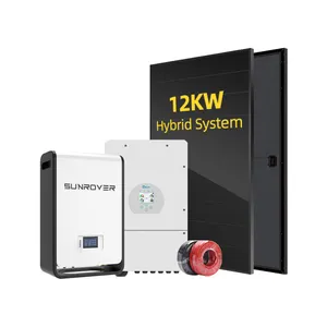 10kw hybrid solar system perc wall mounting solar system complete for home with warranty