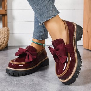 Zapatos de <span class=keywords><strong>Mujer</strong></span> Nuevos, Estilo Mocasín con Suela Gruesa y Bloques de <span class=keywords><strong>Color</strong></span> Versátiles, Zapatos de Cuero Pequeños de Estilo Británico, Venta Caliente de Fábrica 918-25 - Product Image 2