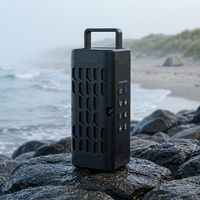 Haut-parleur Bluetooth étanche IPX6 BKK pour le camping et la pêche en plein air, grande puissance, portable, prend en charge la fonction Auracast